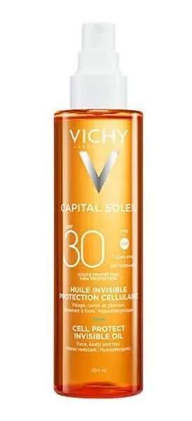 Vichy Capital Soleil Cell Protect Αόρατο Λάδι SPF30 200ml